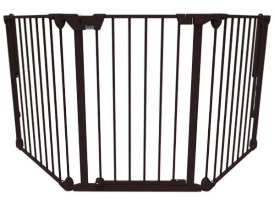 Image de Barrière 3 panneaux, noir