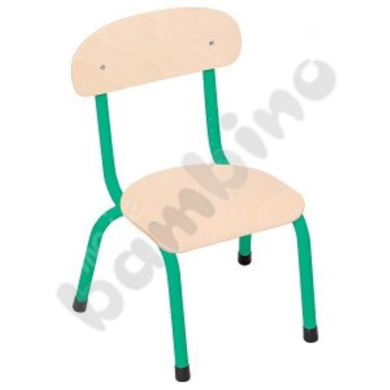 Image de Chaise empilable Bambini 21 cm piétement vert
