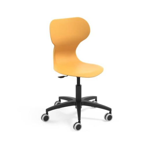 Image de Chaise coque LIFT jaune ocre