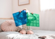 Image de Connetix - Plaques de base - Bleu & Vert