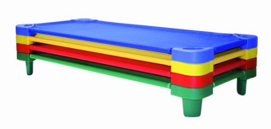 Image de Couchette empilable - lit de repos, jaune