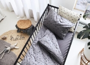 Image de Drap-housse 120 X 60 cm, gris foncé