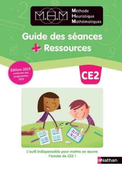 Image de Méthode Heuristique de Maths (Pinel) Guide des séances + Ressources CE2 2019