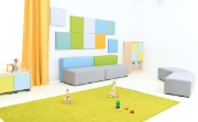 Image de Panneau acoustique carré, turquoise
