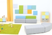 Image de Panneau acoustique carré, turquoise