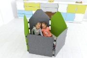 Image de Panneau acoustique en feutre, maison, gris