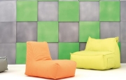 Image de Panneau acoustique carré, gris-foncé