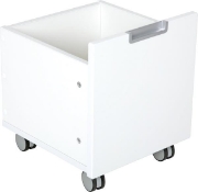 Image de Petit bac sur roulettes -  blanc