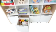Image de Petit bac sur roulettes -  blanc
