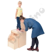 Image de Podium dressing en bois avec escalier escamotable