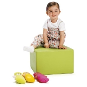 Image de Pouf carré vert