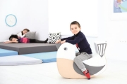 Image de Pouf oiseau, blanc