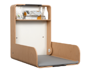 Image de Table à langer escamotable hêtre