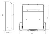 Image de Table à langer escamotable blanc