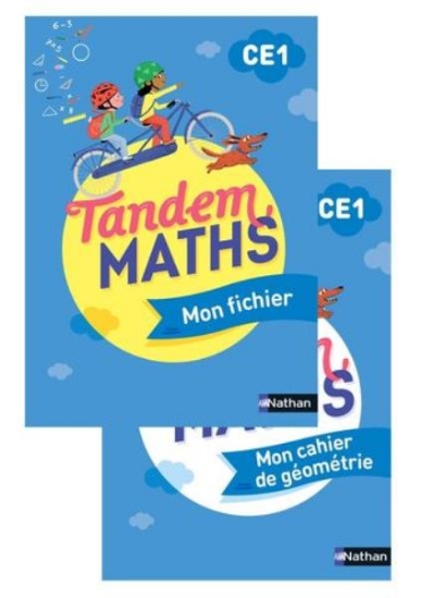 Image de Tandem - Maths CE1 - Fichier de l'élève + Cahier géométrie