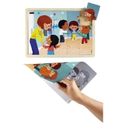 Image de Je prends soin des autres - Lot de 4 puzzles