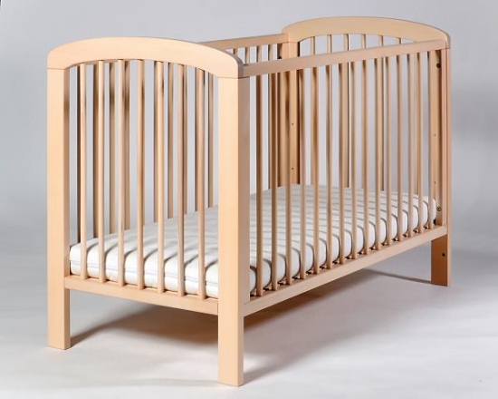 Image de Lit à barreaux basic nature pour matelas 60 x 120 cm