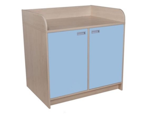 Image de Table à langer 5 Erable - bleu clair