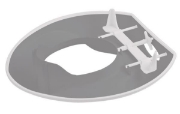 Image de WC- réducteur basic, gris griffin