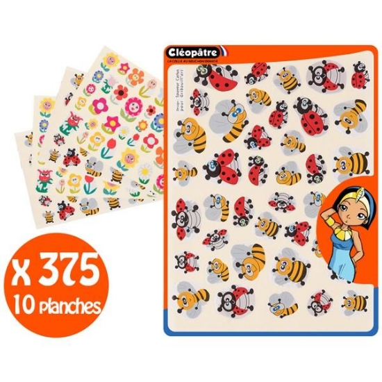 Image de Gommettes fleurs/coccinelles/abeilles, les 375