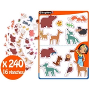 Image de Gommettes animaux ferme/forêt/montagne, les 240