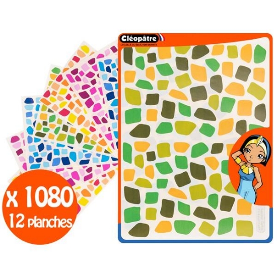 Image de Gommettes mosaïques 4 couleurs, les 1080
