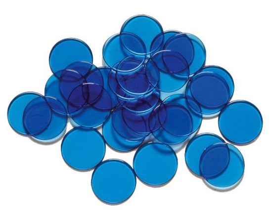 Image de Maxi jeton plastique bleu - les 200