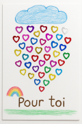 Image de Paillettes coeur métallisées, 50 gr