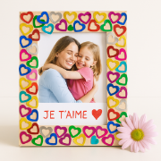 Image de Paillettes coeur métallisées, 50 gr