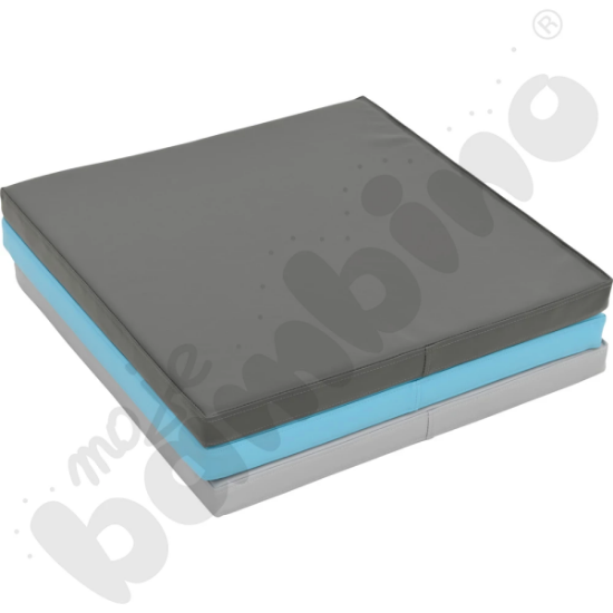 Image de 1 tapis pliable en 3 - Bleu-gris