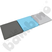 Image de 1 tapis pliable en 3 - Bleu-gris
