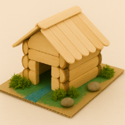 Image de Demi-ronds en bois, sachet de 150