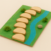 Image de Demi-ronds en bois, sachet de 150