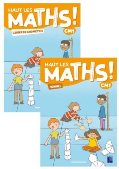 Image de Haut les maths ! CM1 - Manuel + cahier de géométrie