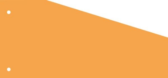 Image de Intercalaires trapèze en carton orange, les 100