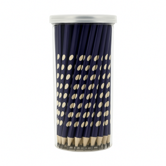Image de Crayons noirs triangulaires ergonomiques, boîte de 48
