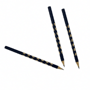 Image de Crayons noirs triangulaires ergonomiques, boîte de 48