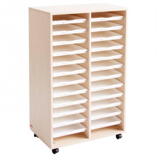 Image de Double Colonne 24 Plateaux Bouleau