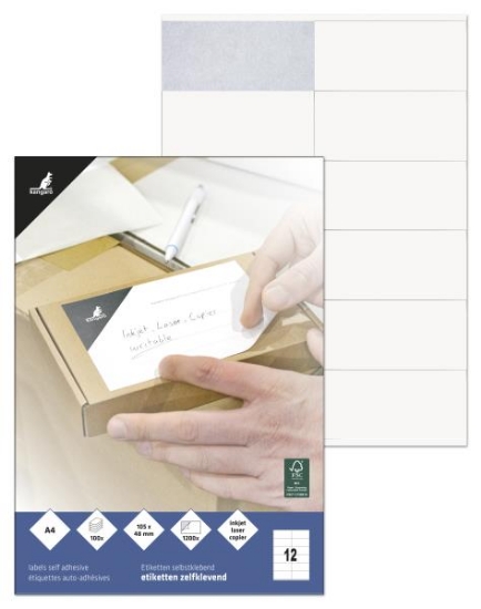 Image de Etiquettes laser 148 x 105, 100 feuilles