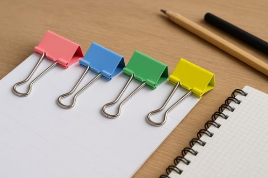 Image de Pinces à papier, les 12 assortis pastels