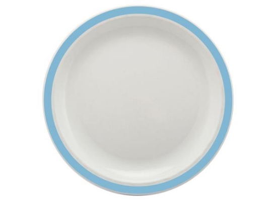 Image de Grande assiette bleue été