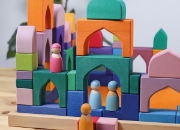 Image de Grimm’s – Blocs de construction bois 1001 Nuits – château – set de 54
