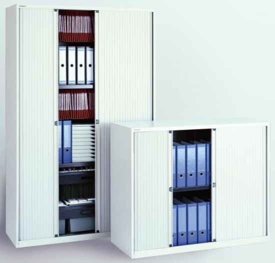 Image de Armoire métallique à rideaux verticaux Bisley, H 103
