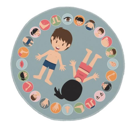 Image de Tapis rond éducatif corps humain