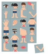 Image de Tapis rond éducatif corps humain