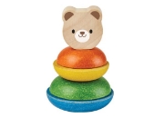 Image de Anneaux à empiler en bois - tête d’ours