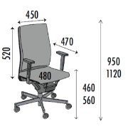 Image de Siège de bureau à bas dossier