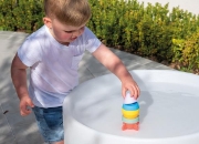 Image de Fusée empilable arc-en-ciel - silicone