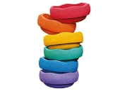 Image de Éléments sensoriels empilables mini arc-en-ciel set de 6