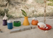 Image de Grapat Pots – petits pots arc-en-ciel en bois – set de 6